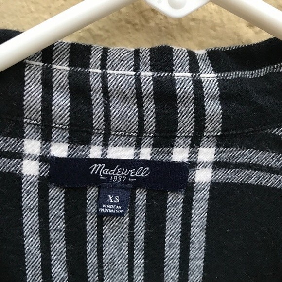 Madewell Plaid Shirt Dress - Picture 5 of 5